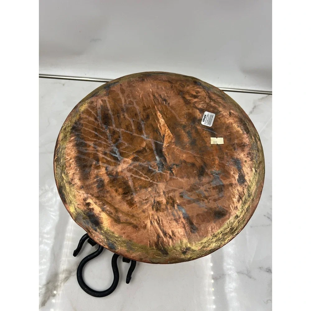 VTG IMAX Old World Copper Collection Hand Made Solid Copper Pot Iron Handles 13